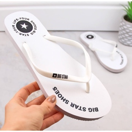 Tongs plates blanches Big Star LL274795 1