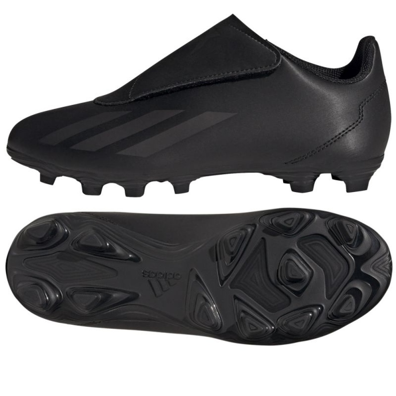 Chaussures Adidas X Crazyfast.4 Vel FxG Jr IE4063 noir 1