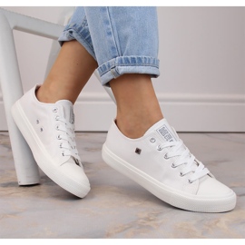 Baskets blanches, cuir écologique Big Star V274869 2