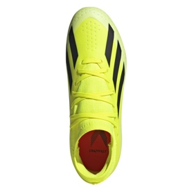Chaussures Adidas X Crazyfast League Fg Jr IF0691 jaune 2