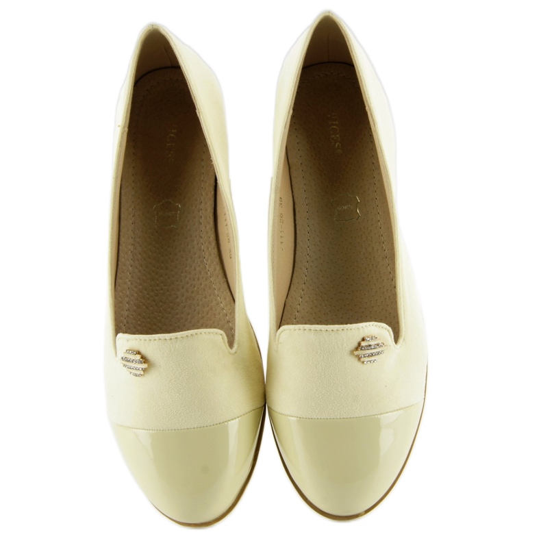 Mocassins pastel lordsy 7111 jaune 1