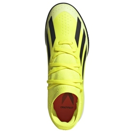 Chaussures Adidas X Crazyfast League Tf Jr IF0681 jaune 2