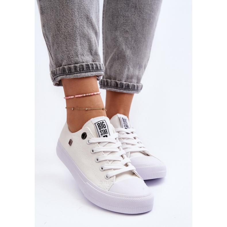 Baskets Basses Classiques Femme Big Star AA274010 Blanc 2