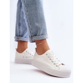 Baskets en tissu pour femmes blanches Staneva 5