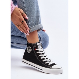 Baskets montantes classiques pour femmes Big Star T274027 noir le noir 1