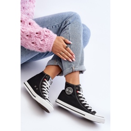 Baskets montantes classiques pour femmes Big Star T274027 noir 2
