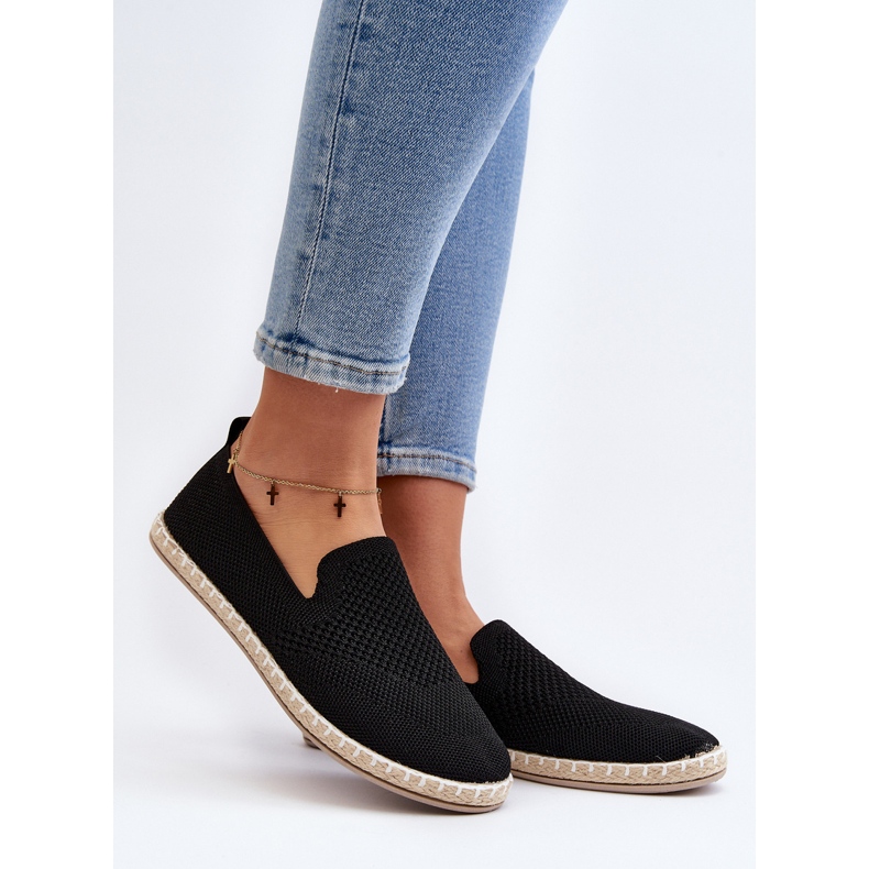 Espadrilles à enfiler Black Harmonie pour femmes noir 2