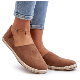 Espadrilles Femme En Daim Marron Vulcano brun 9