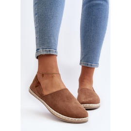 Espadrilles Femme En Daim Marron Vulcano brun 4