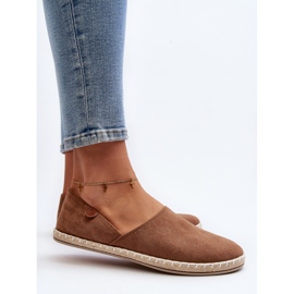Espadrilles Femme En Daim Marron Vulcano brun 5