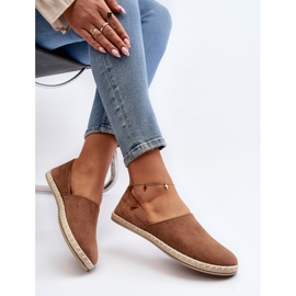 Espadrilles Femme En Daim Marron Vulcano brun 7