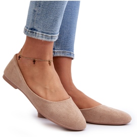 Ballerines Femme En Daim Beige Lasota 7