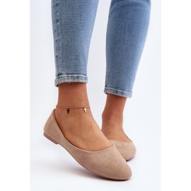 Ballerines Femme En Daim Beige Lasota 4