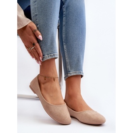 Ballerines Femme En Daim Beige Lasota 6