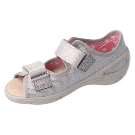 Befado chaussons enfants pu 065P179 argent 1