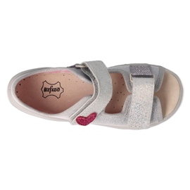 Befado chaussons enfants pu 065P179 argent 3