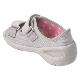 Befado chaussons enfants pu 065P179 argent 2