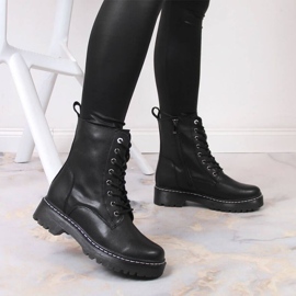 Bottes en cuir isolées Filippo W PAW80A noir le noir 3