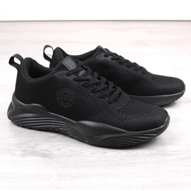 Chaussures de sport noires pour hommes Big Star LL174248 le noir 1