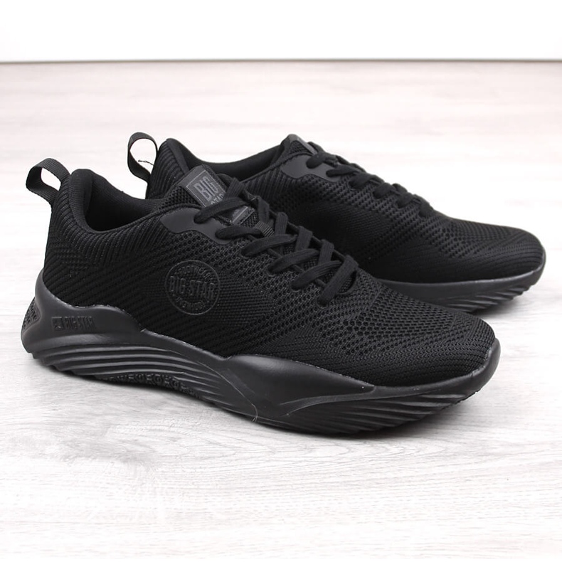 Chaussures de sport noires pour hommes Big Star LL174248 le noir 1