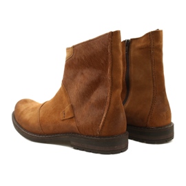 Olivier Bottes homme en cuir 553KZ rouge brun 7