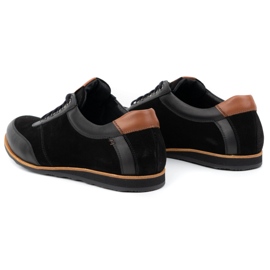 Olivier Chaussures en cuir pour hommes 7007KB noir 4