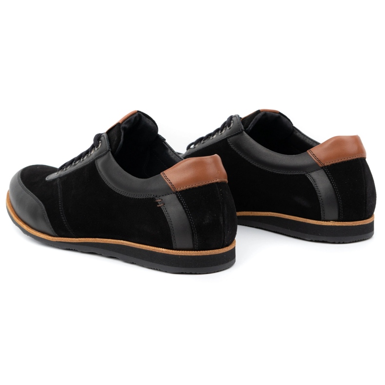 Olivier Chaussures en cuir pour hommes 7007KB noir 4