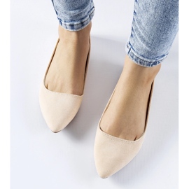 Ballerines beiges à bout pointu Riv 2