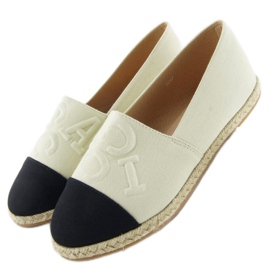 Esapdryle lettres en relief T267 Beige le noir brun 1