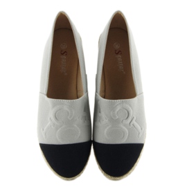 Esapdryles lettres en relief T267 Gris noir 2