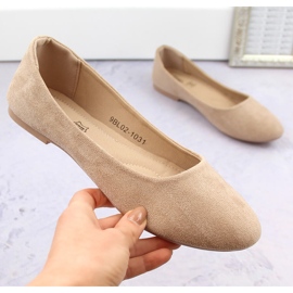 Ballerines femme daim beige eVento 9BL02-1031 5