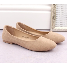 Ballerines femme daim beige eVento 9BL02-1031 6