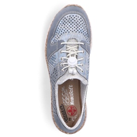 Chaussures femme ajourées bleues Rieker N4255-12 8