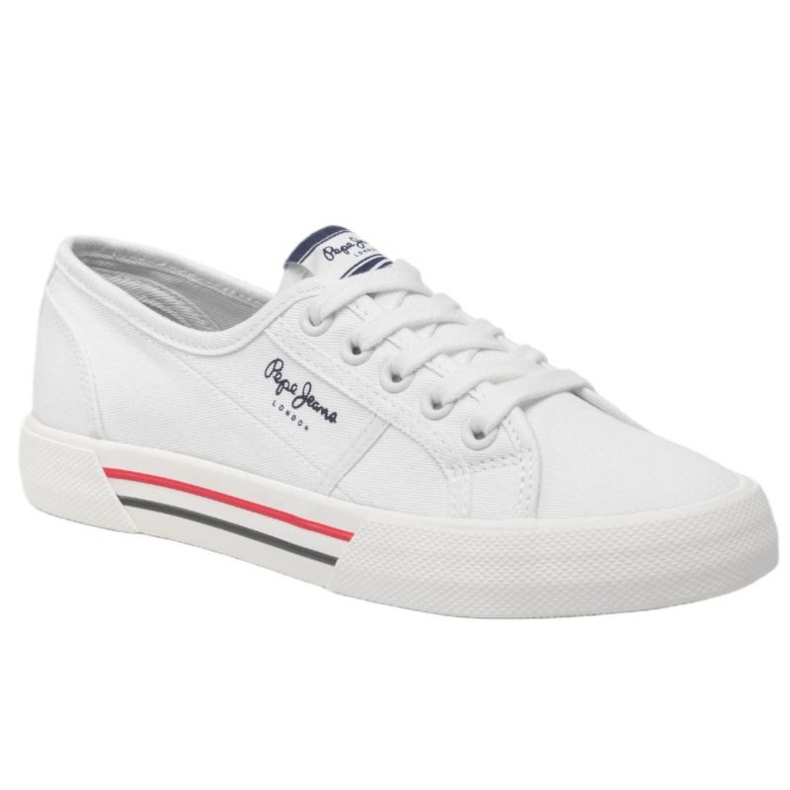 Chaussures Pepe Jeans Brady Basic W PLS31287 blanc 1