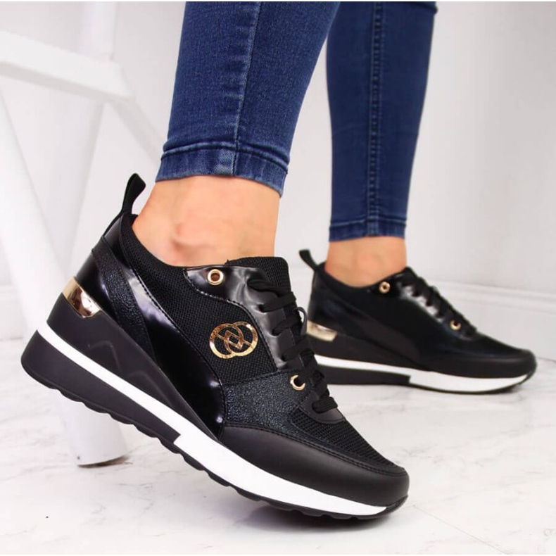 EVento W EVE274A chaussures compensées, noir 2