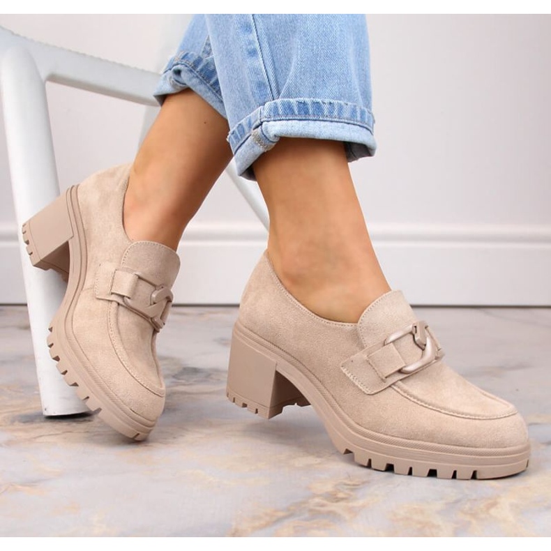 Vinceza W JAN177D chaussures en daim, beige 2