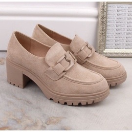 Vinceza W JAN177D chaussures en daim, beige 5
