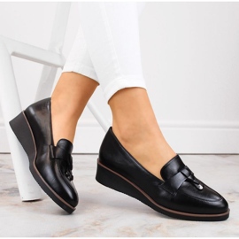 Vinceza W JAN263A chaussures compensées, noir 2