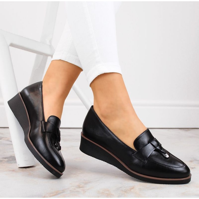 Vinceza W JAN263A chaussures compensées, noir le noir 2