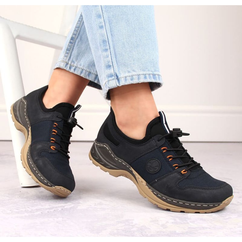 Chaussures confortables Rieker W RKR644, bleu marine 2