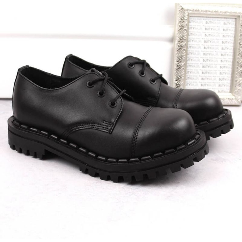 Gregor W GRE1206A bottes en cuir, noir 1