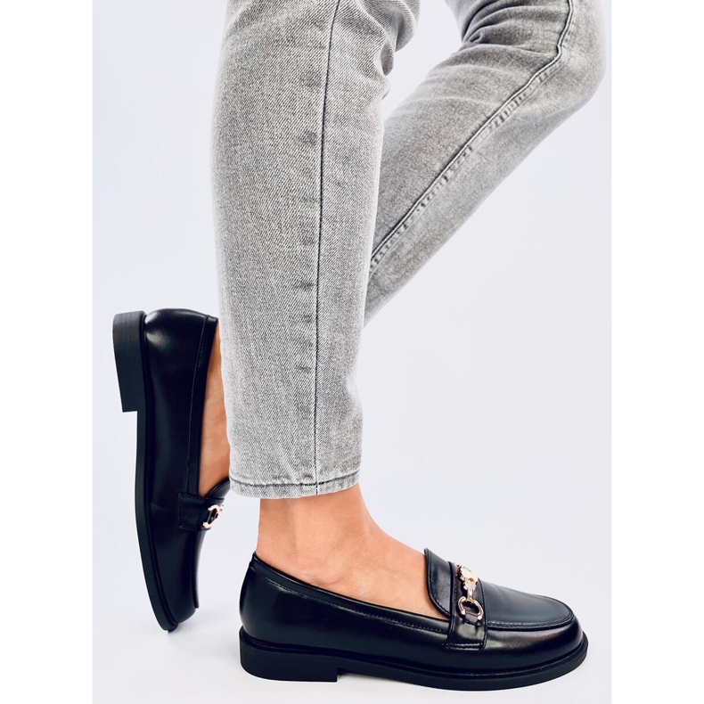 Gracess Mocassins ours en peluche noirs le noir 2