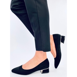Marani Escarpins à talons bas noirs le noir 2