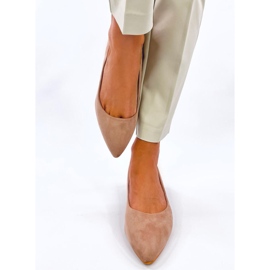 Marani Kaki escarpins à petit talon beige 1