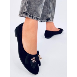 Bonnies Ballerines noires avec ours en peluche 2