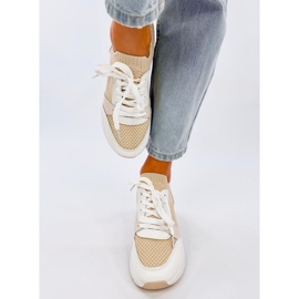 Baskets compensées Davis Beige 1