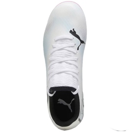 Chaussures de football Puma Future 7 Play FG/AG Jr 107734 01 blanche 1