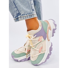Beals Baskets compensées colorées violettes 4