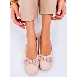 Ballerines en daim à nœud Serna Rosa rose 5