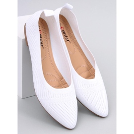Ballerines tissées Kayla White blanche 1